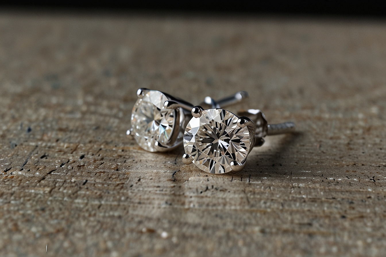 .92 ct lab-created diamond studs