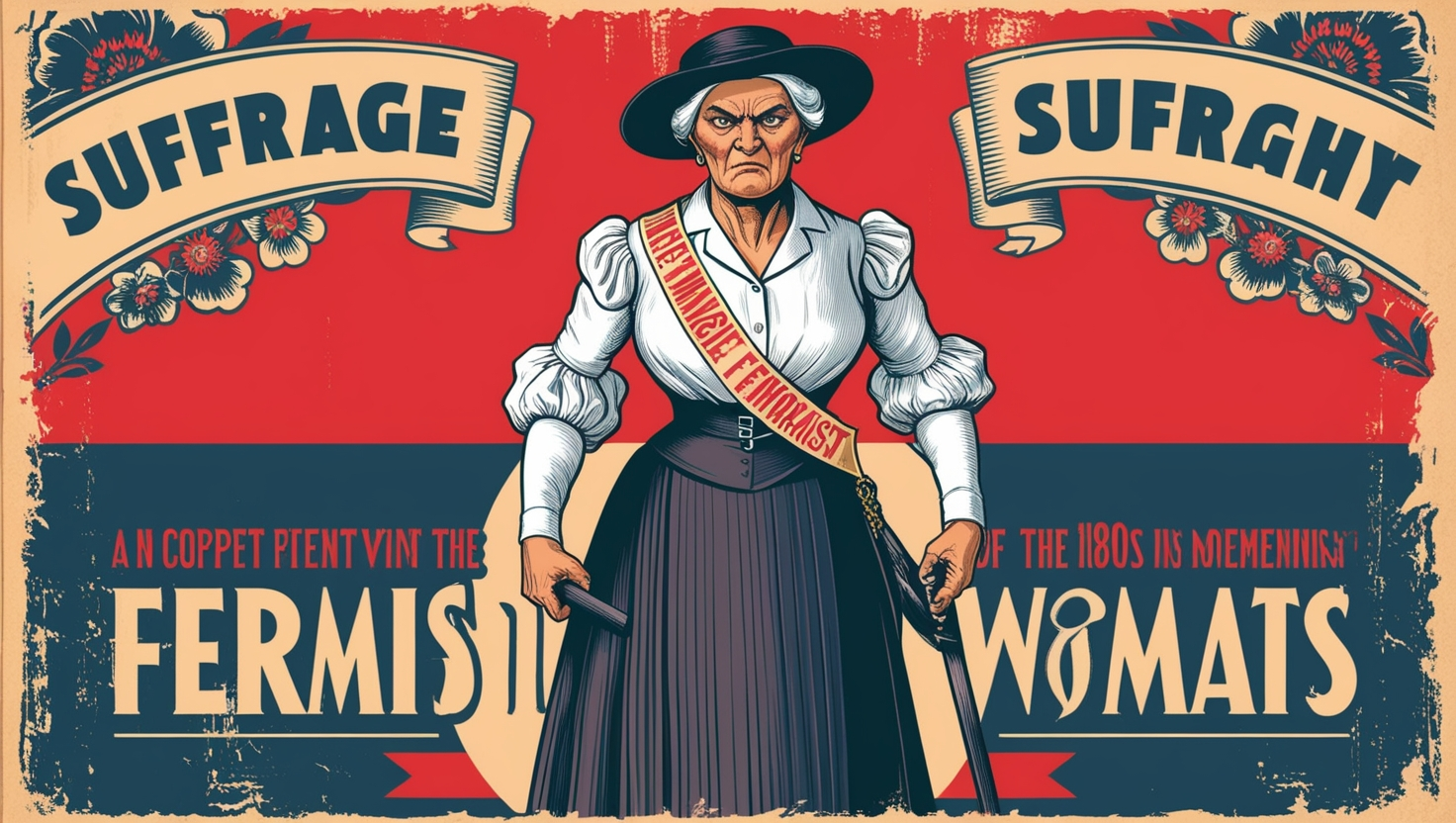 1890s posters angry old feminist