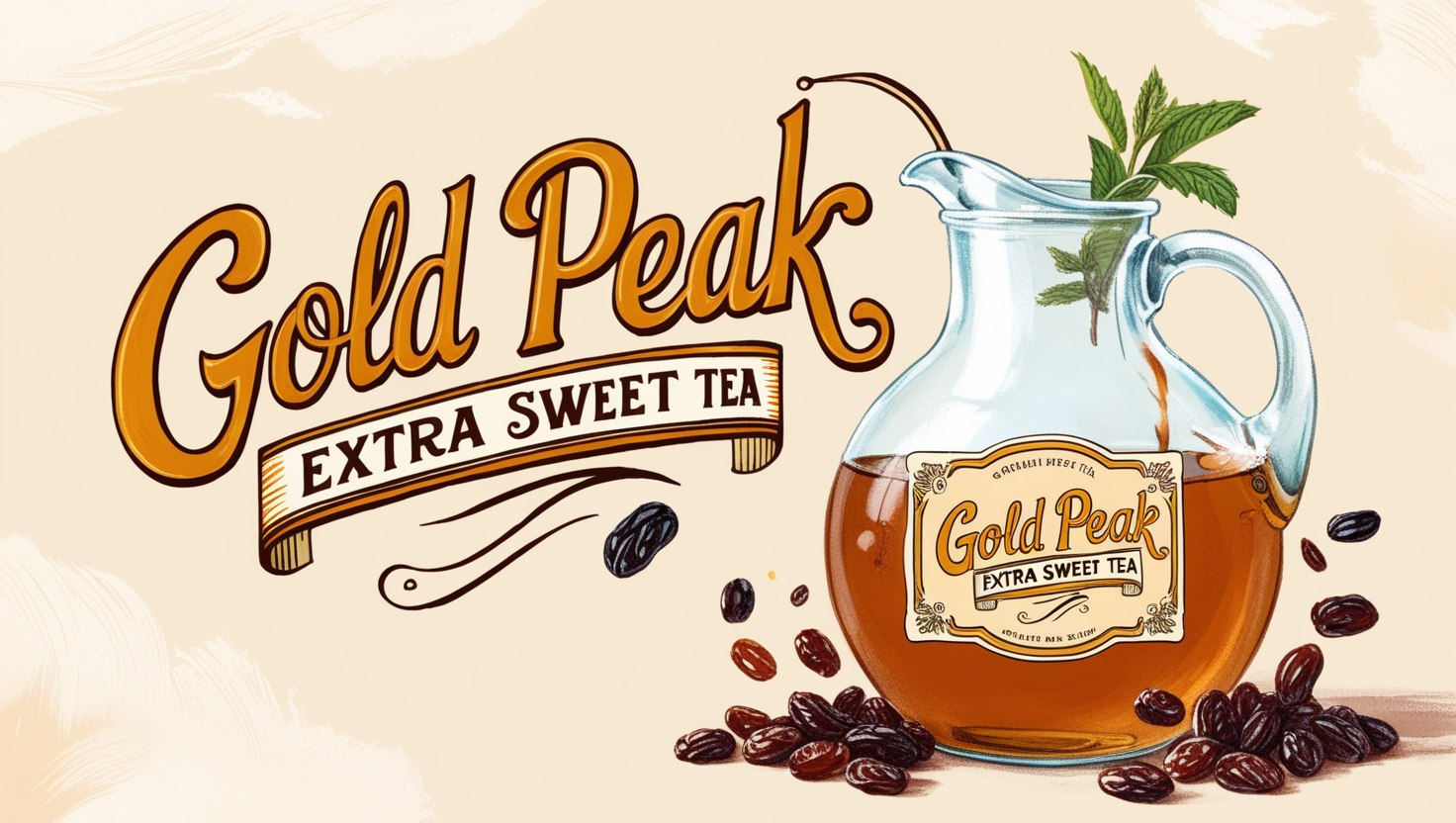 Gold Peak Extra Sweet Tea tastes like raisins