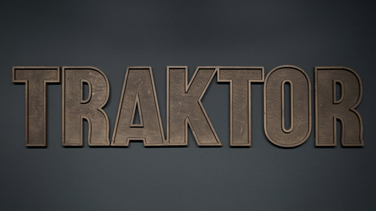 best Traktor font to capture all characters