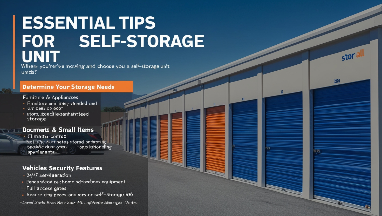 Choosing the Right Self-Storage